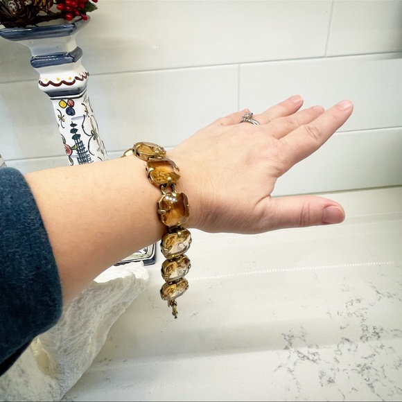 J. Crew Faceted Crystal Vintage Bracelet - Picture 7 of 12